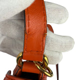 Gucci Orange Leather Snaffle Shoulder Bag