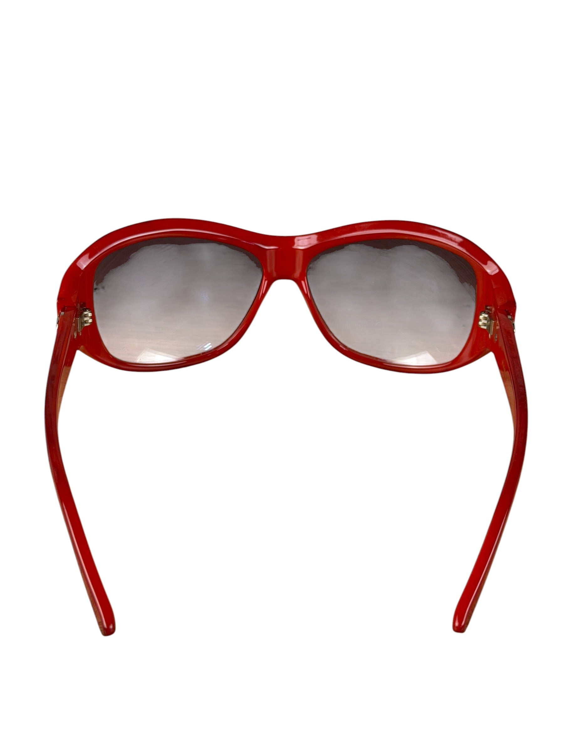 Marc Jacobs Oversized Red Wrap Sunglasses