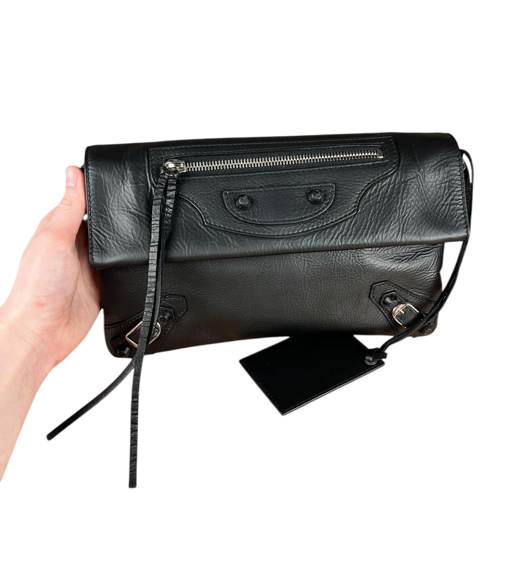 Balenciaga Envelope Clutch Black