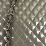 Chanel Grey Patent Leather Mademoiselle Kelly Flap Bag 2008