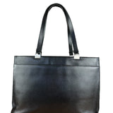 Gucci Vintage Black Leather Shoulder Tote