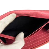 Balenciaga Pink Leather Moto Long Wallet