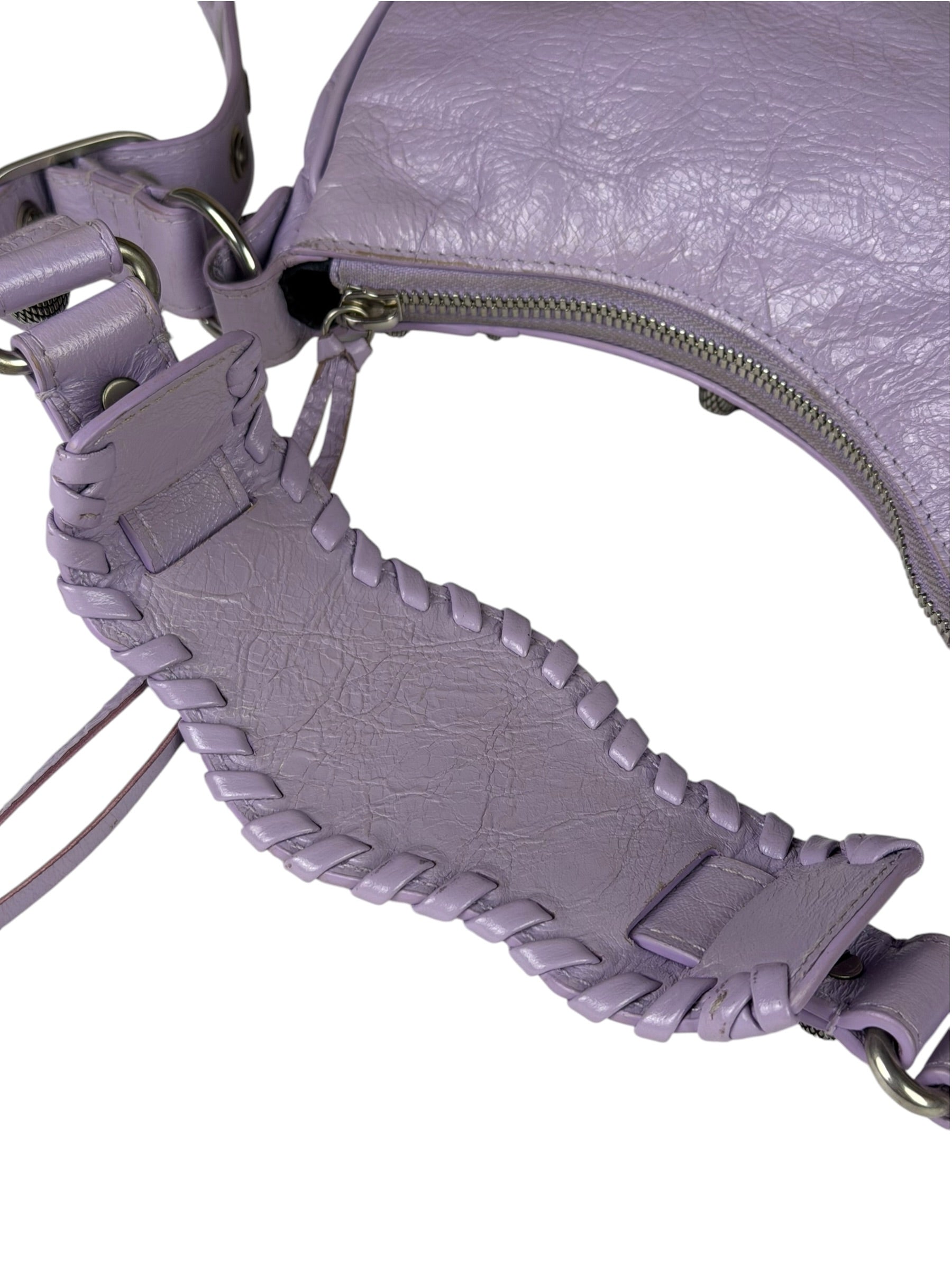 Balenciaga Lilac Calfskin Le Cagole XS Shoulder Bag