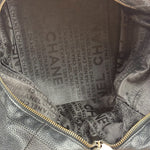 Chanel Black Caviar Chocolate Bar Shoulder Bag