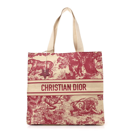 Dior Dioriviera Beauty Raffia Tote Bag