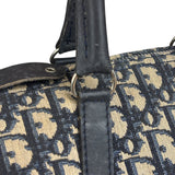 Christian Dior Vintage Blue Oblique Trotter Boston Bag