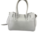 Balenciaga White Leather Bel Air Carry All Handbag