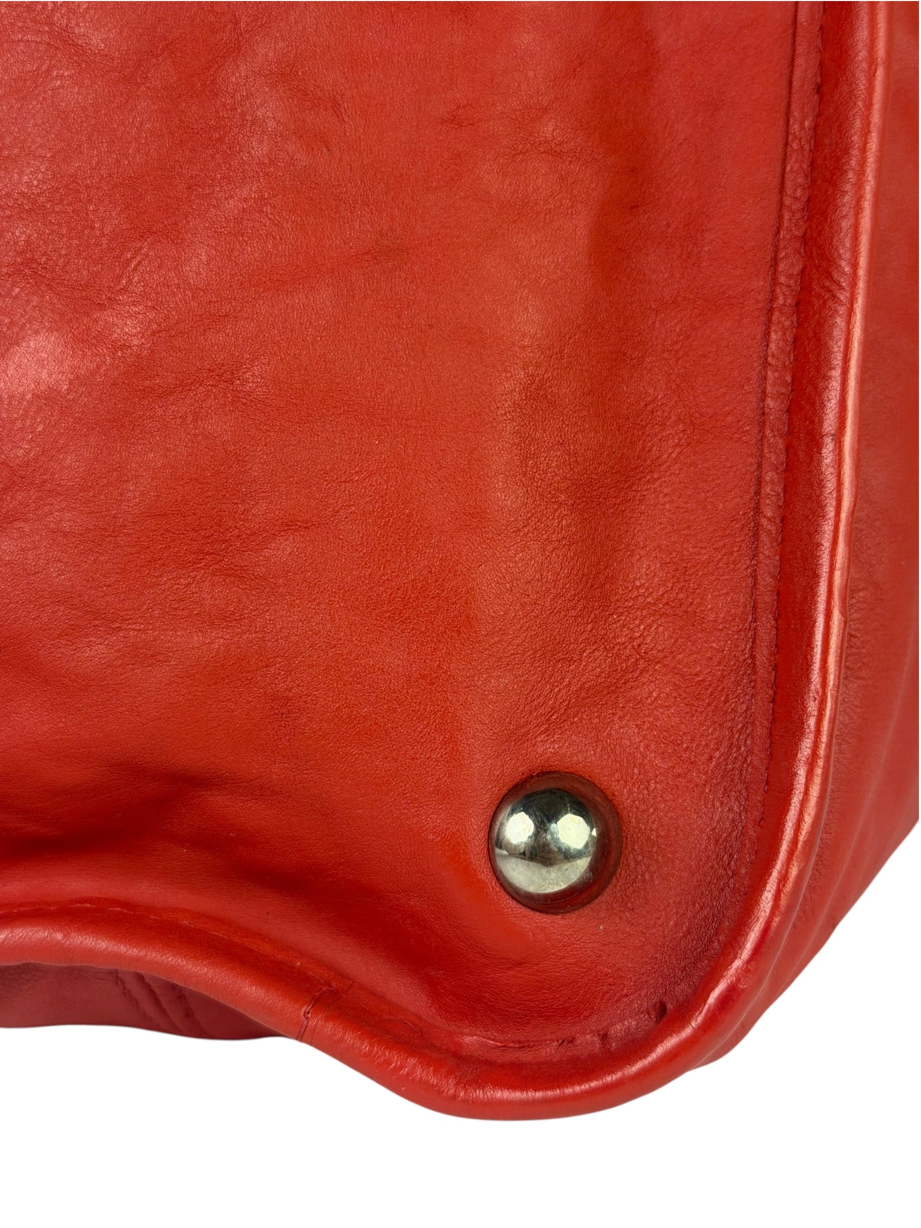 Chanel Red Quilted Leather Natural Beauty Chain Tote 2010