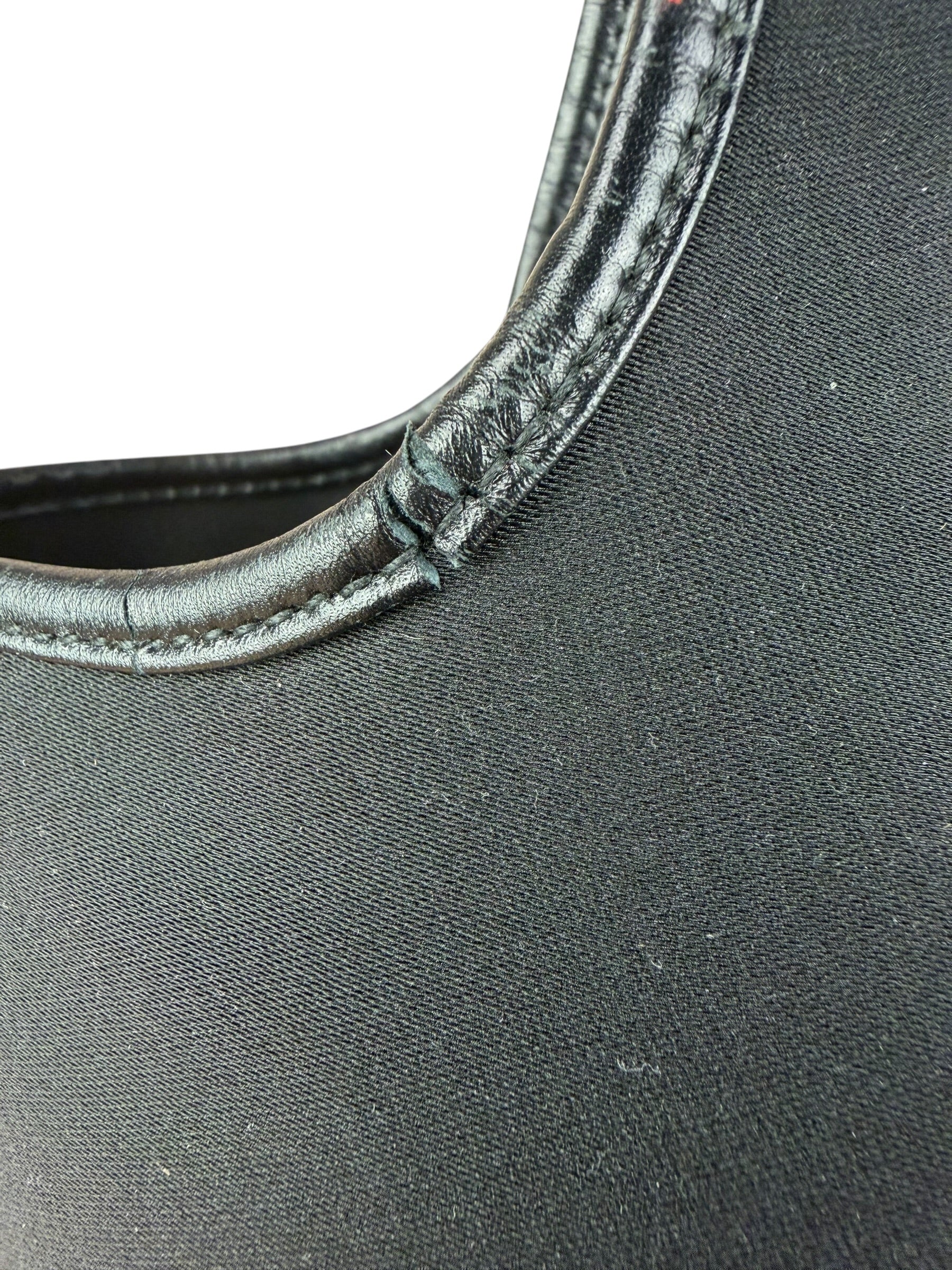 Ferragamo Vintage Black Leather Lined Shoulder Tote