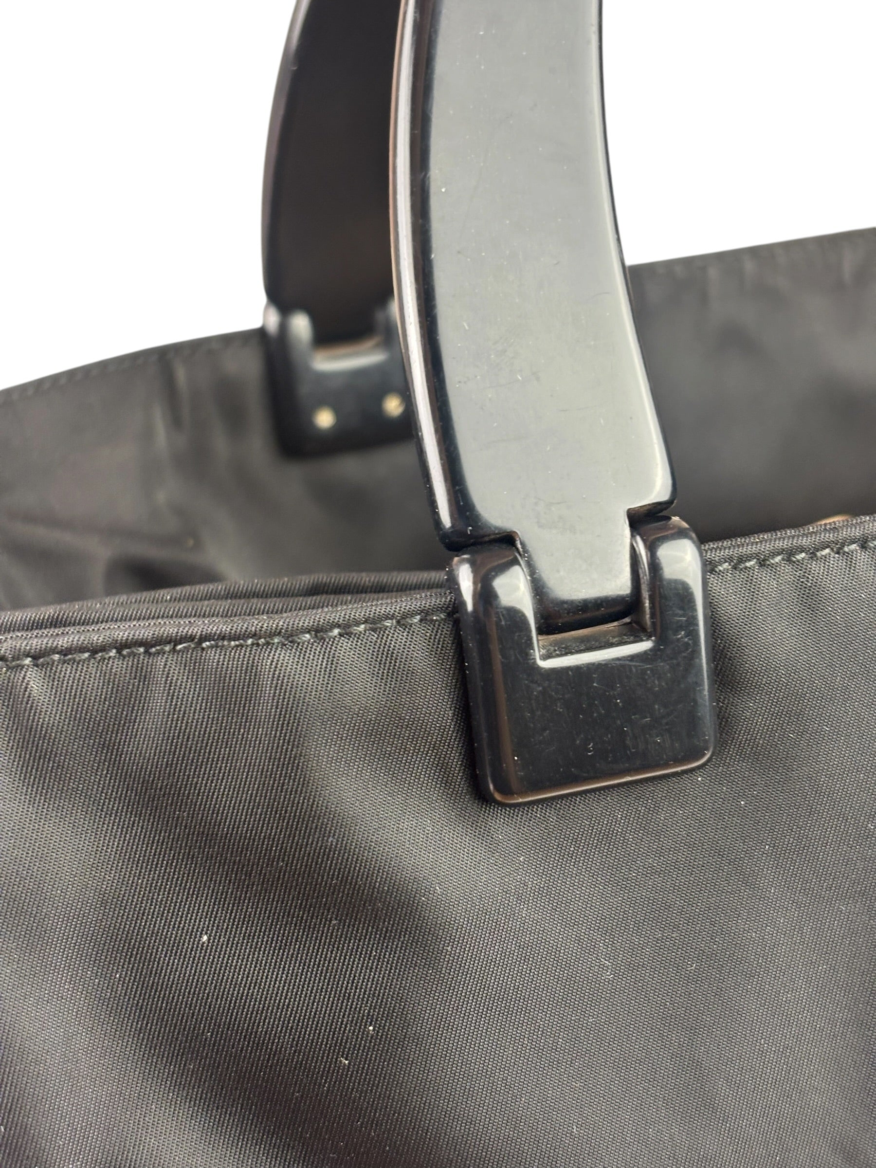 Prada Vintage Black Tessuto Nylon Tote