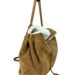 Balenciaga Rodeo Handbag Suede/Fleece Brown