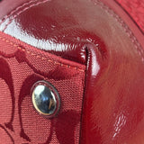 Coach Red Leather Patchwork Handbag
