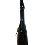Coach Black Leather Eliza Shoulder Bag