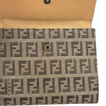 Fendi Beige Zucca Bi-Fold Wallet