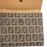 Fendi Beige Zucca Bi-Fold Wallet
