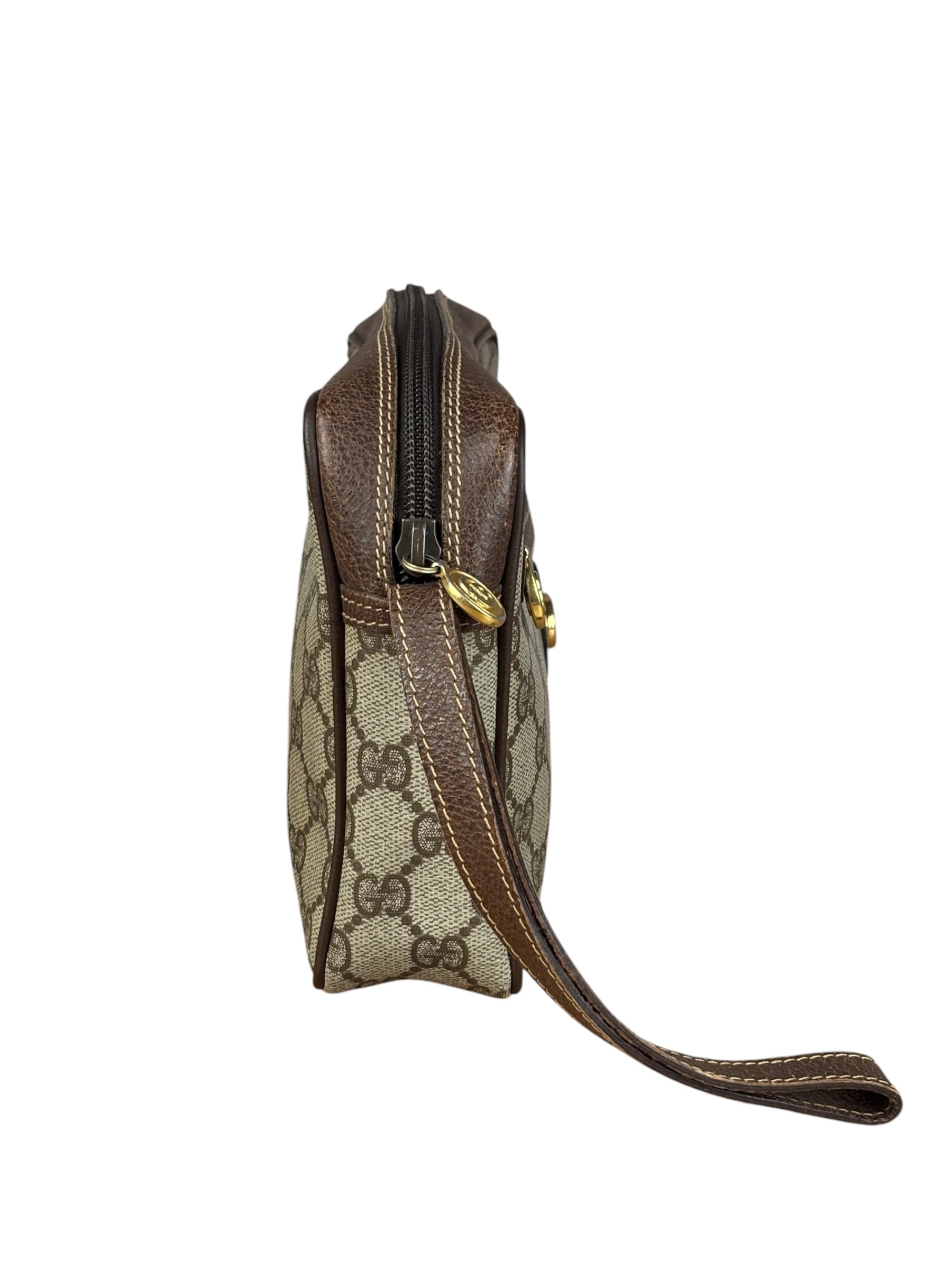 Gucci GG Vintage Coated Canvas Zip Pouch
