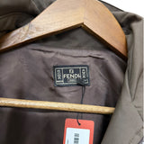 Fendi Vintage Brown Harrington Jacket