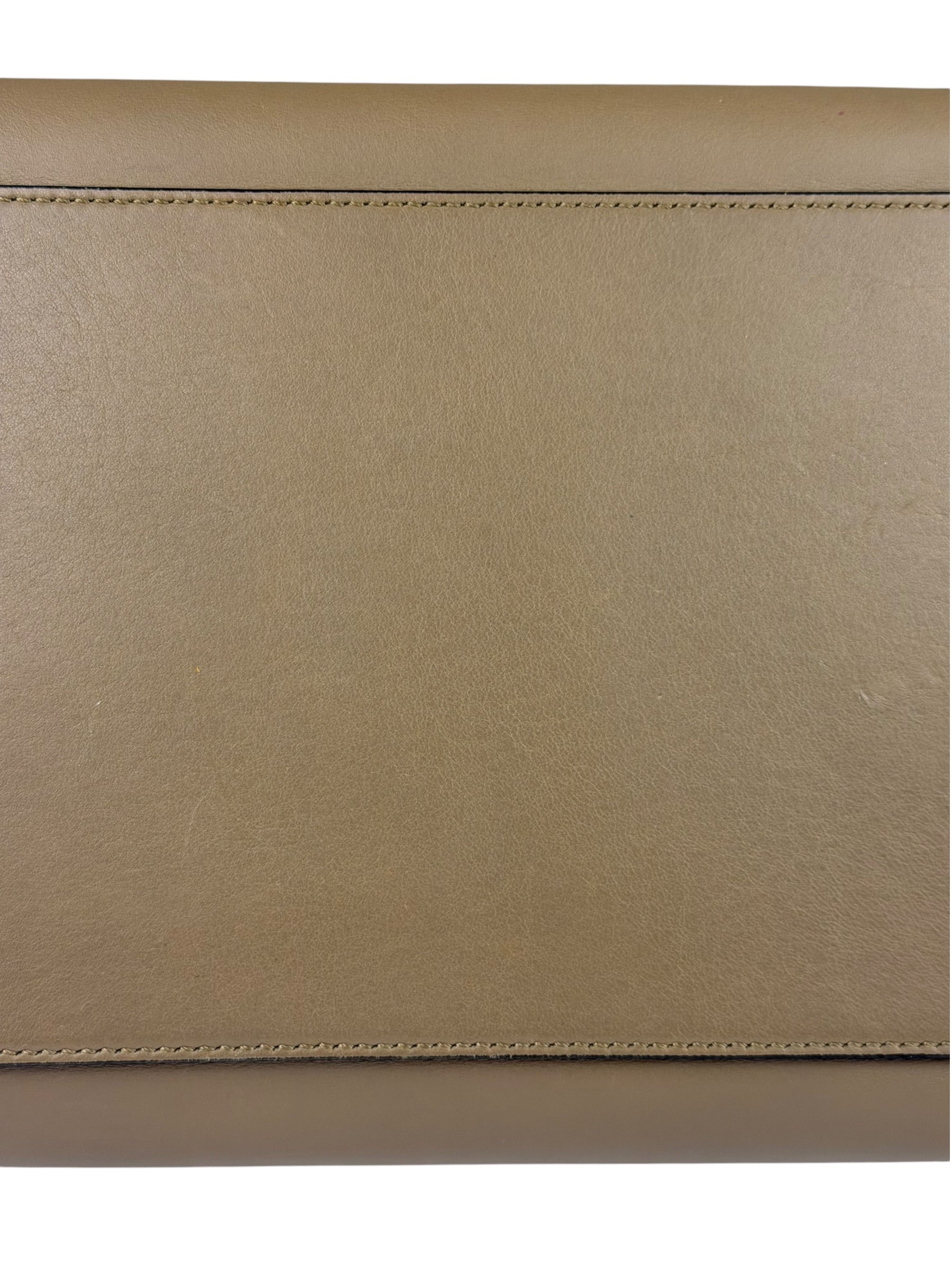 Celine Tri-Color Beige Leather/Suede Trapeze Medium Two-Way Bag