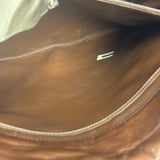 Chanel Brown Quilted Leather Flap Chain Messenger Bag