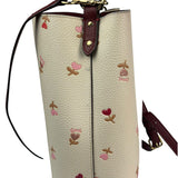 Coach Cream/Burgundy Small Town Bucket Bag
