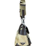 Prada Tessuto Buckle Shoulder Bag
