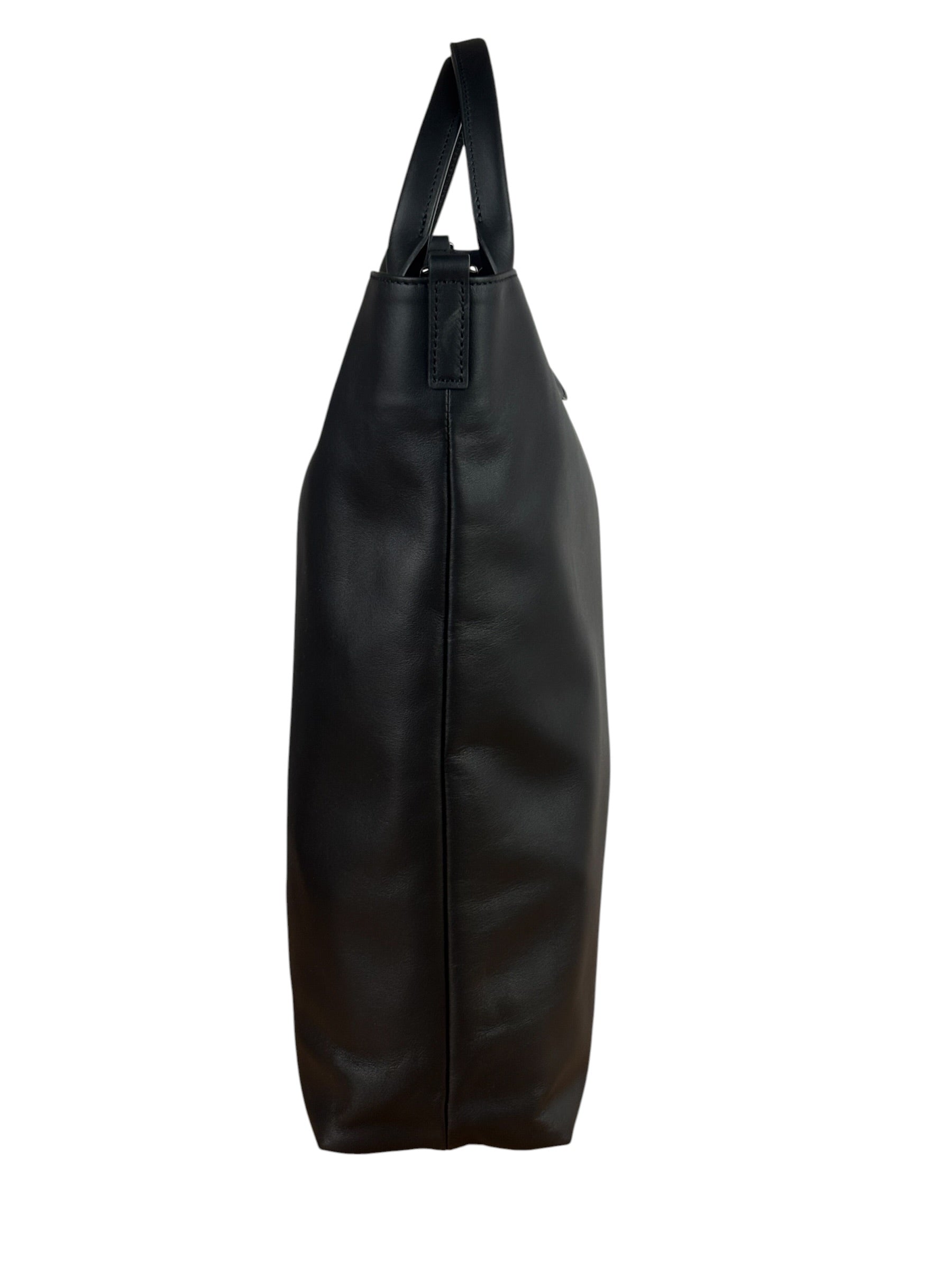 Longchamp Black Leather Le Pliage Xtra Medium Tote