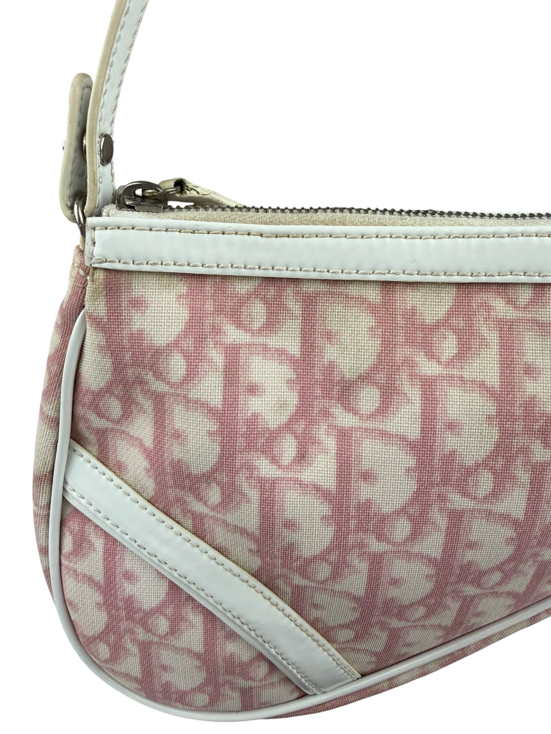 Christian Dior Vintage Monogram Diorissimo Trotter Saddle Pochette