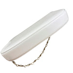 Gucci White Leather Bamboo Night Small Clutch/Pochette