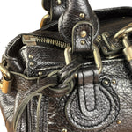 Chloé Grey Metallic Small Paddington Handbag