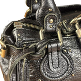 Chloé Grey Metallic Small Paddington Handbag