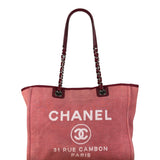 Chanel Coral Pink Medium Deauville Shopping Tote Bag 2014