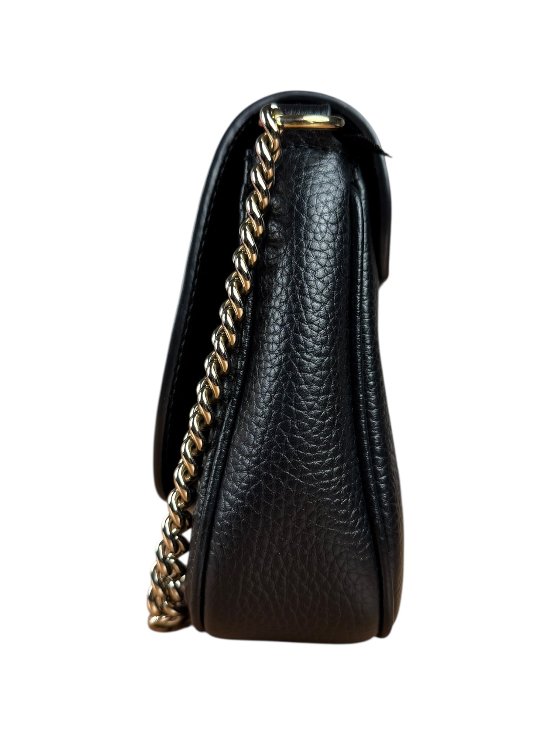 Gucci GG Soho Black Leather Chain Bag