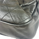 Chanel Grey Quilted Leather Tote Bag 2006