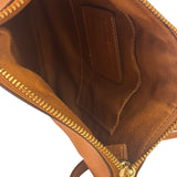 Coach Tan Brown Pebble Leather Crossbody Bag