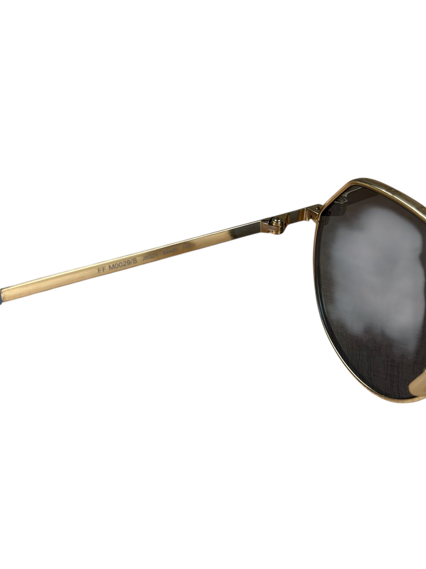 Fendi Blue Gold Frame Sunglasses