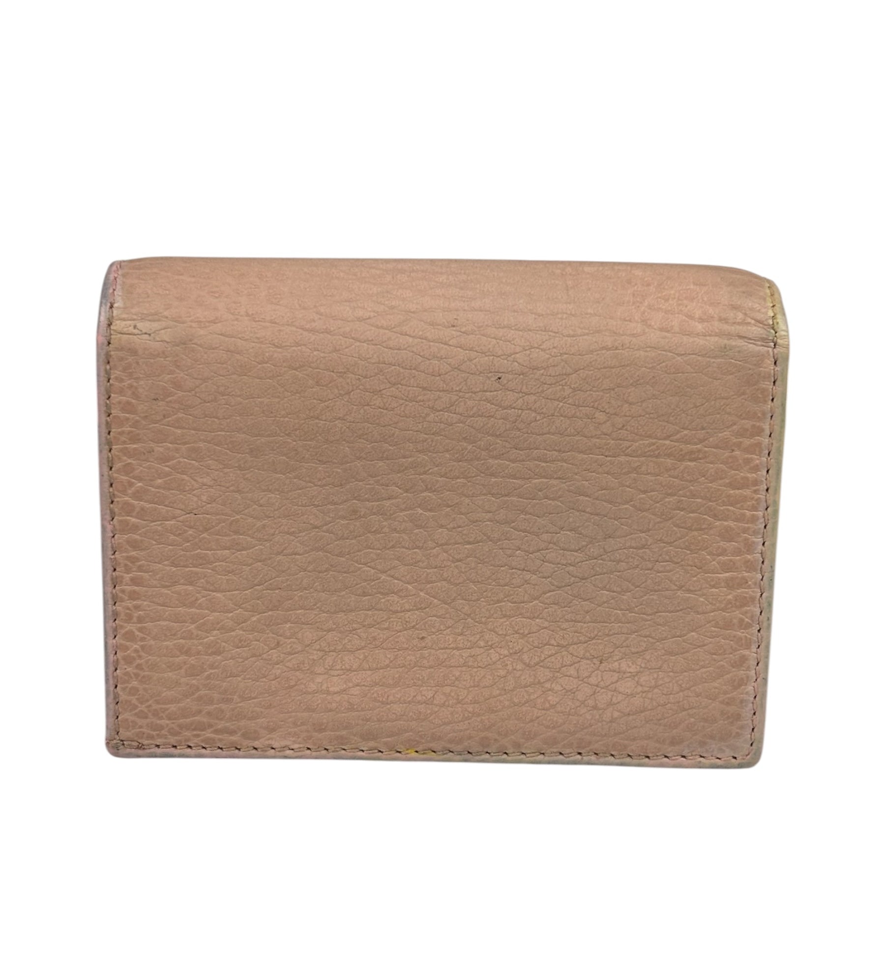 Gucci GG Nude Pink Leather Marmont Compact Eallet