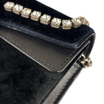 Gucci Mini Velvet Black Rhinestone Dionysus Crossbody