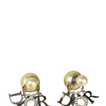 Christian Dior Pearl Spell-Out Earrings