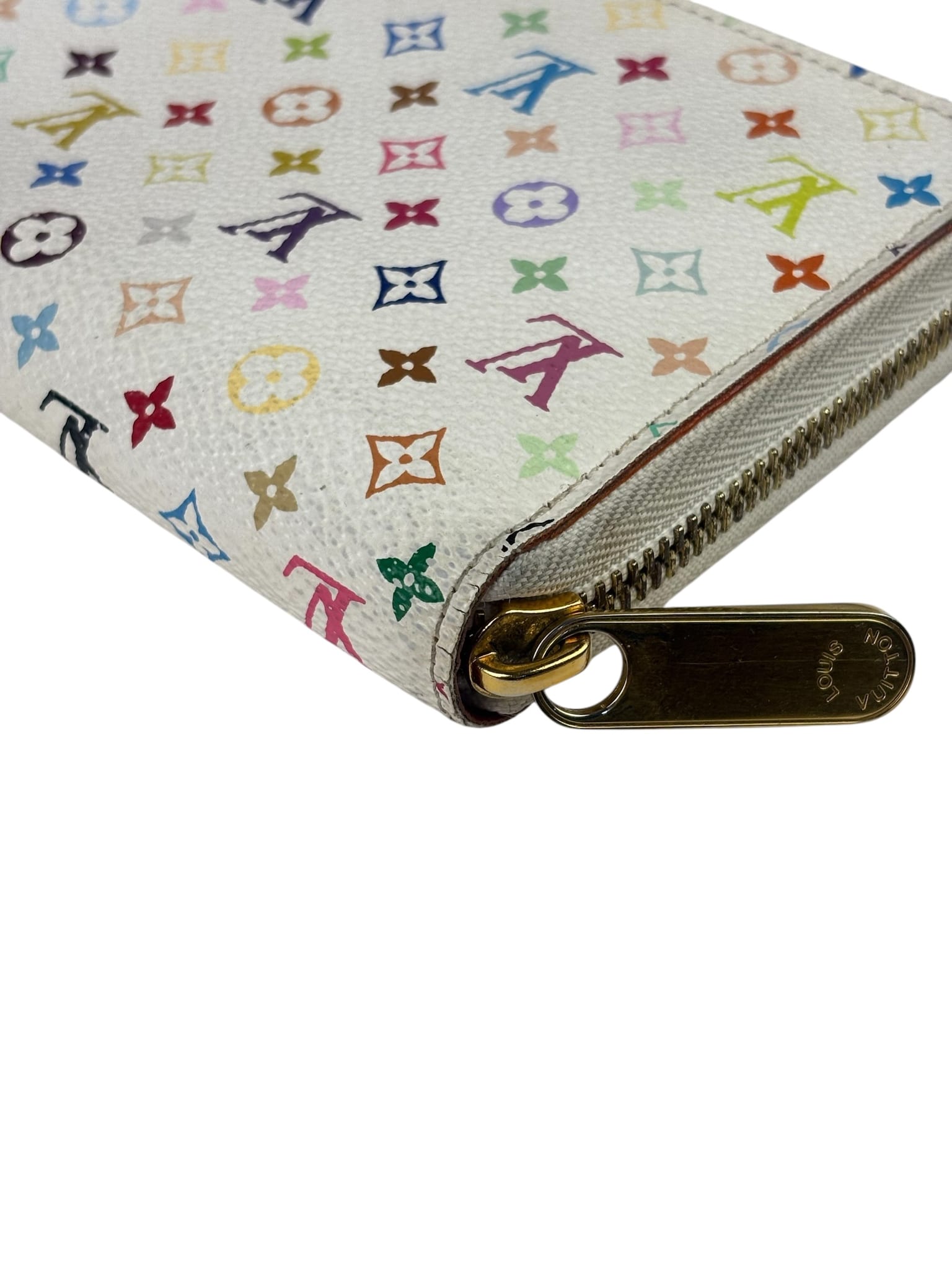 Louis Vuitton x Takashi Murakami Multicolor Monogram Zip-Around Wallet