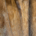 Messala Vintage Dark Brown Mink Fur Coat