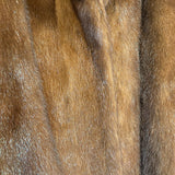 Messala Vintage Dark Brown Mink Fur Coat