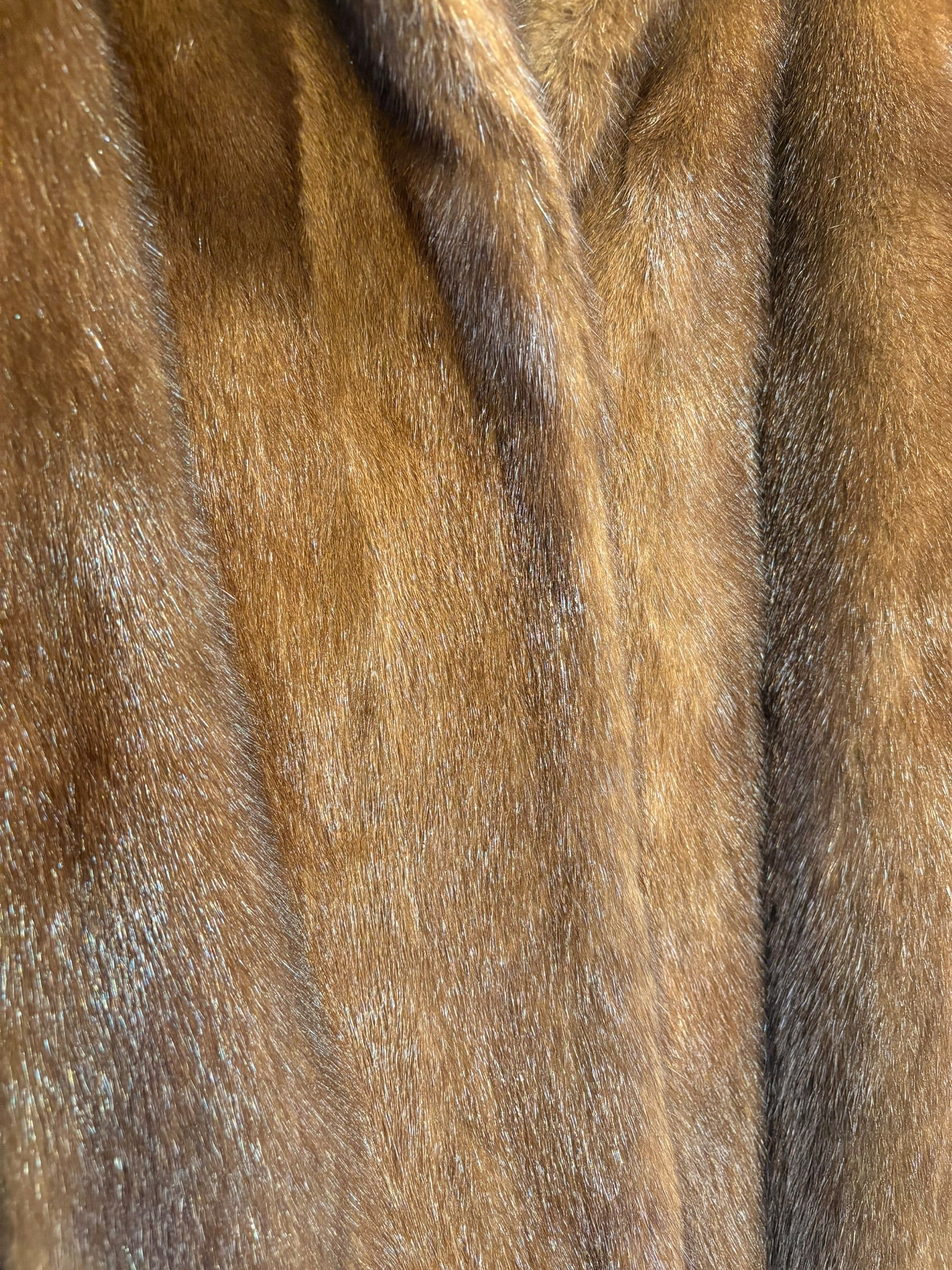 Messala Vintage Dark Brown Mink Fur Coat