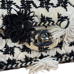 Chanel Tweed Woven Medium Classic Double Flap Bag 2014