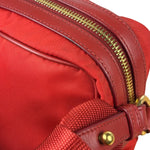 Prada Red Nylon Camera Crossbody Bag