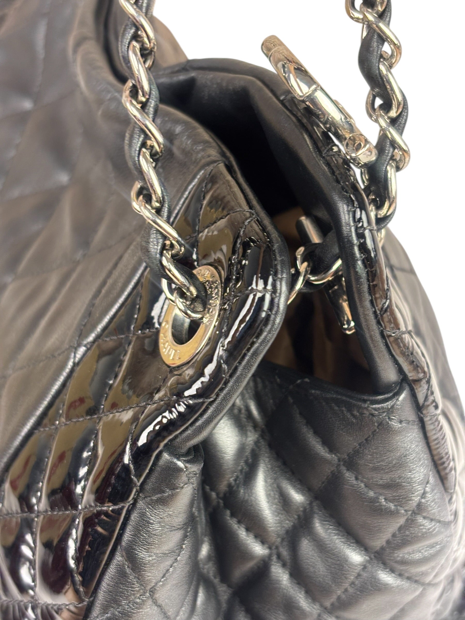 Chanel Black Quilted Leather Tote Bag 2014