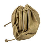 Bottega Veneta Beige Leather Kraft Paper Mini Pouch