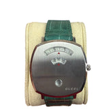 Gucci 157.3 Grip Green Croc Strap