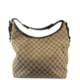 Gucci Brown GG Canvas Hobo Shoulder Bag