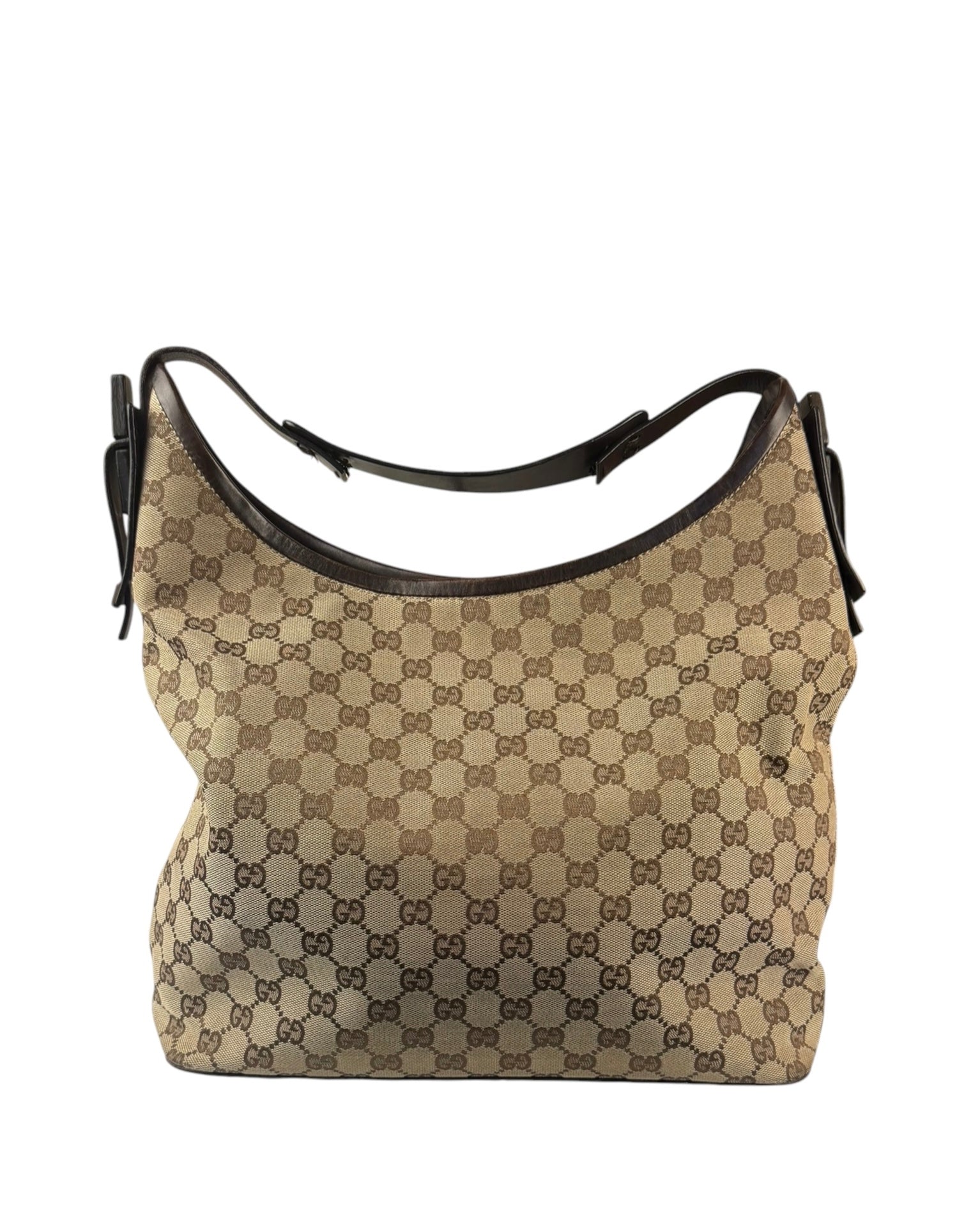 Gucci Brown GG Canvas Hobo Shoulder Bag