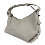 Brunello Cucinelli Ivory Grained Leather Shoulder Bag